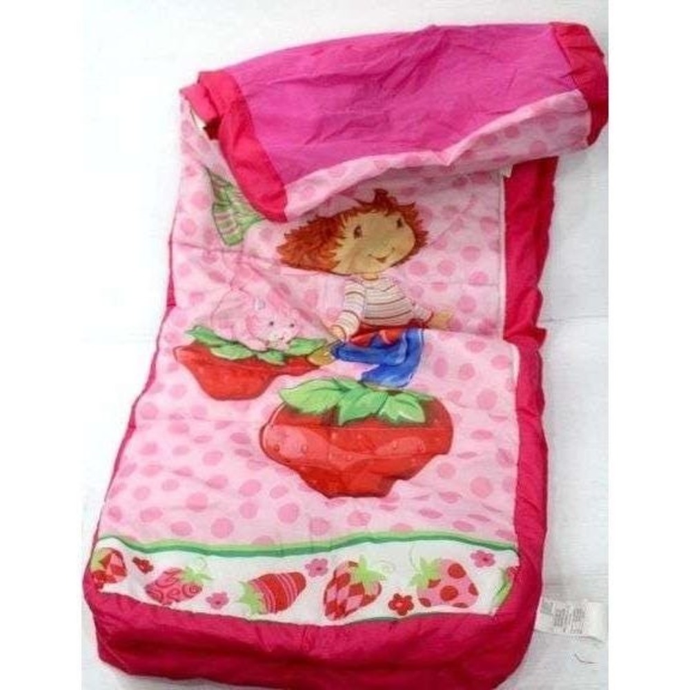 Vintage Strawberry Shortcake Sleeping Bag‎ with built in fillable pillowcase